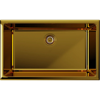 Мойка OMOIKIRI OKINOSHIMA 76-U/I-G Glossy Natceramic/золото